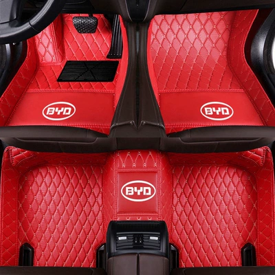 BYD Song Plus floor, Modelə uyğun ayaqaltı - song-fuel-version-2016-2018-single-layer-bright-red