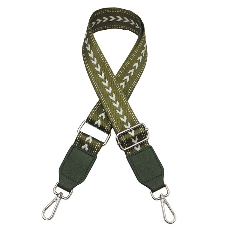 Military green + military green leather silver hook