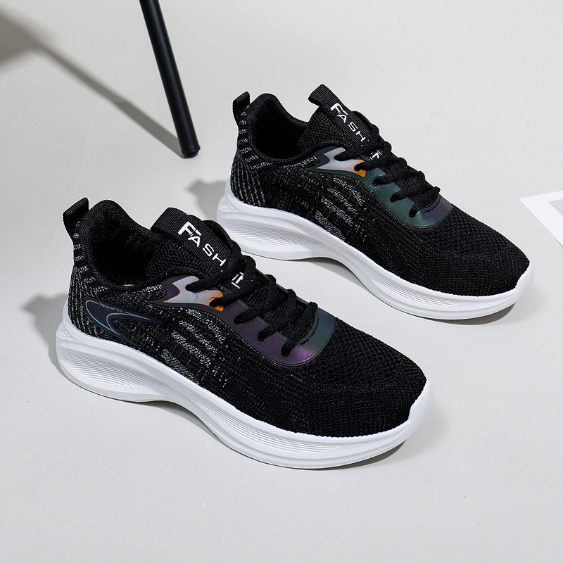 Zapatos de mujer transfronterizos al por mayor otoño nuevos zapatos de correr casuales de estudiantes ligeros con suela blanda zapatos deportivos de viaje diarios