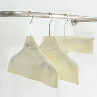 logo服装店专用衣架防滑套防护布套棉麻布罩童装女装防尘