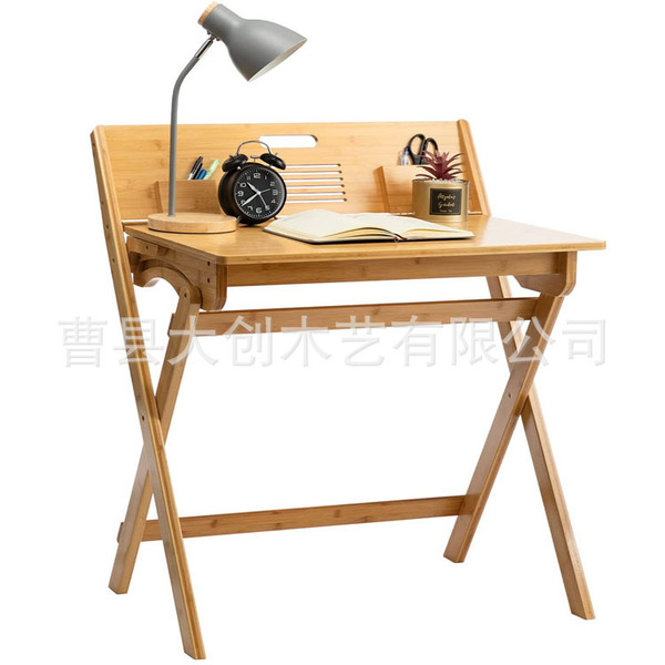 Customized bamboo folding small space writing desk