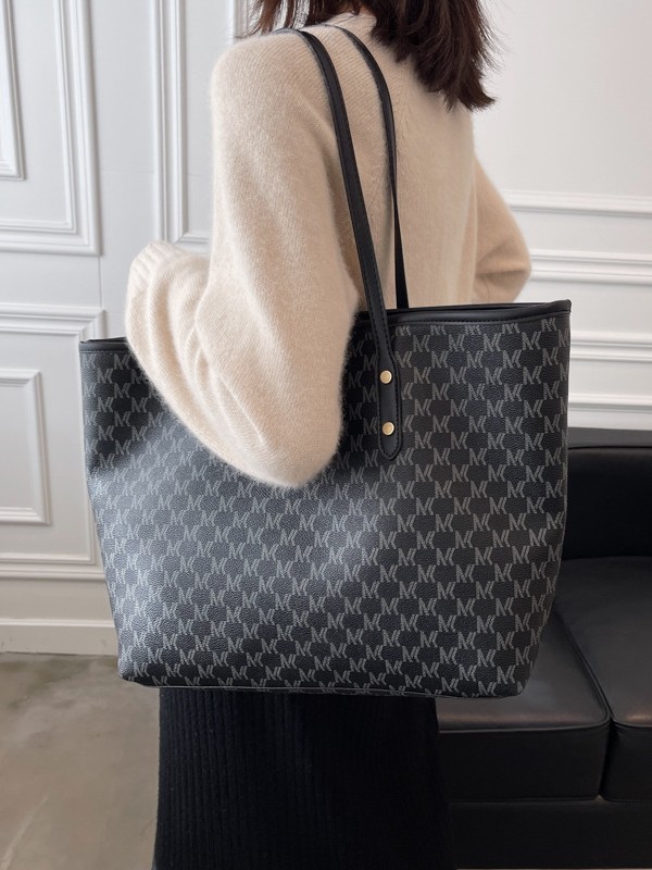Bolsos de textura avanzada, bolsas de hombro con letras impresas transfronterizas, nichos, bolsas de mano retrógradas para viajar