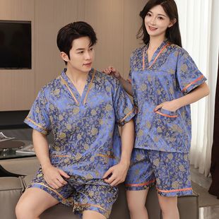 2024 New Style Sweat Clothes Women's Pure Cotton Bath Clothes Beauty Massage Clothes Men's plus size Foot Therapy Shop Bath Sauna Clothes