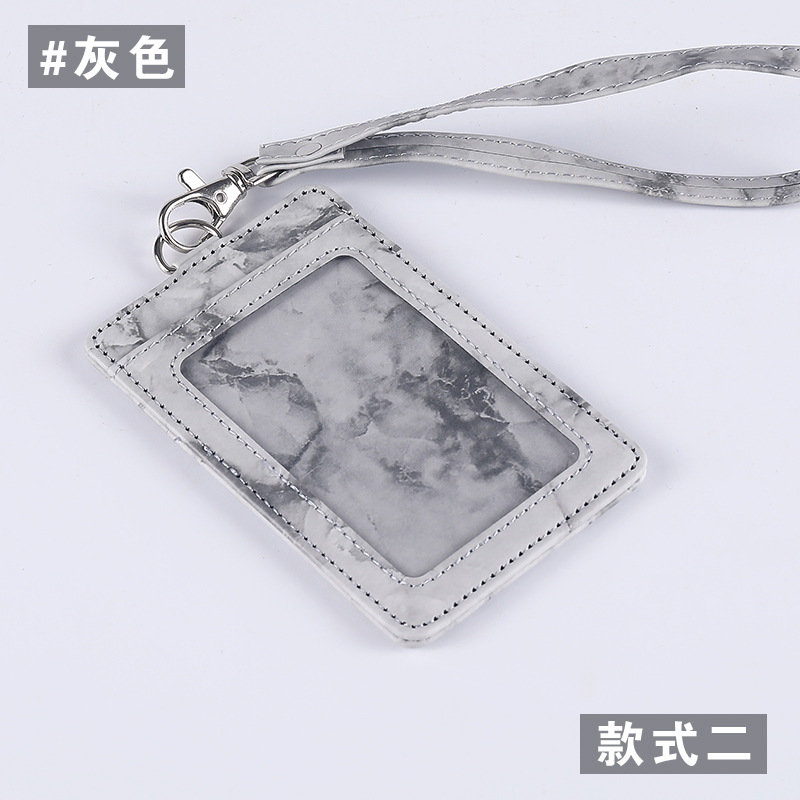 Jinbeisi tarjeta de trabajo Tarjeta de insignia titular cordón tarjeta de trabajo bancaria Tarjeta de insignia titular de la tarjeta etiqueta cubierta de cuero titular de la tarjeta de fábrica