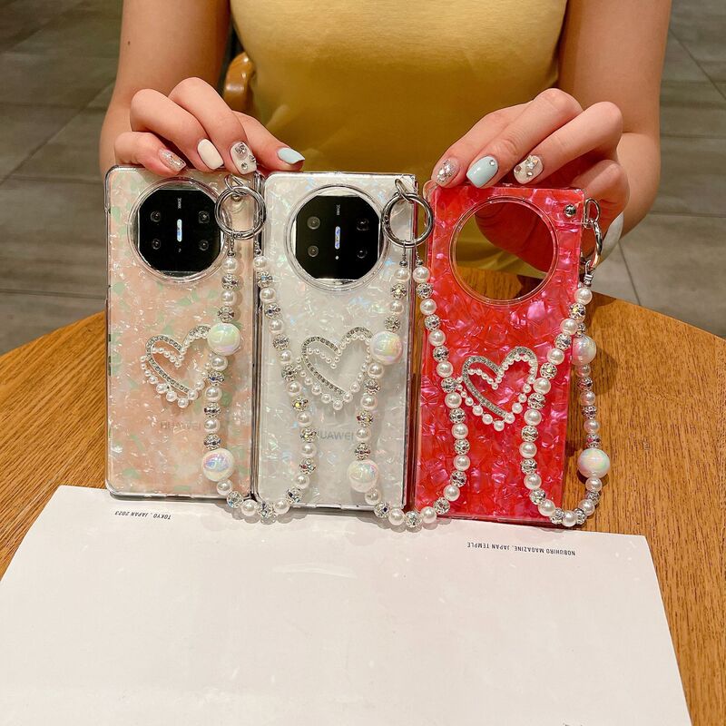 For Huawei Mate X5 Huawei Mate X6 New Style Shell Pattern DIY Love Bracelet Phone Case