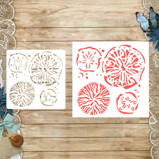 Cross-Border Dropshipping Masking Board Coral Pattern Hollow Carving Plastic Hand-Painted Graffiti Spray Hand Account Decoration Template