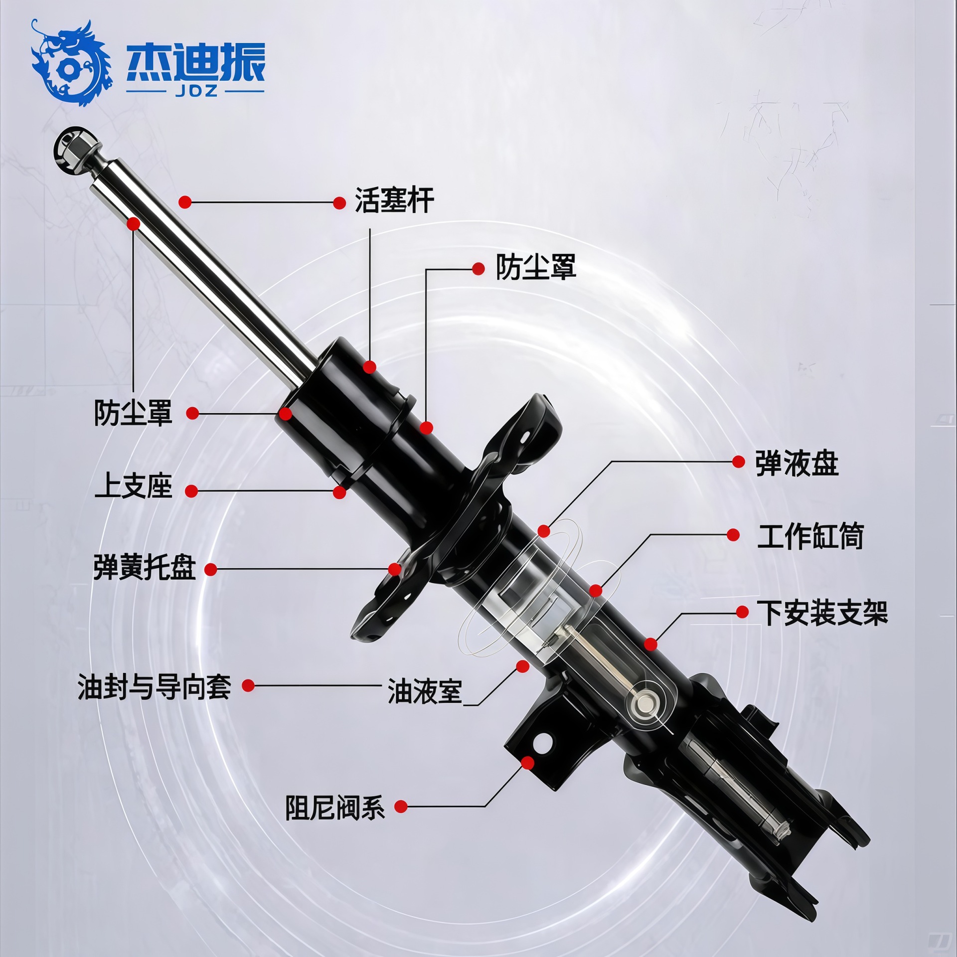 Suitable for Mazda 323C Fourth-Generation Hatchback/Estate Car (Bg) Front Left/Right Rear Shock Absorber