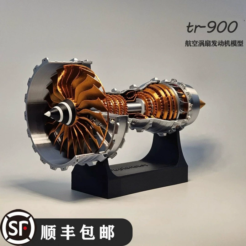 Модель авиационного турбореактивного двигателя, электрический самолетный двигатель ручной работы, украшения, игрушка