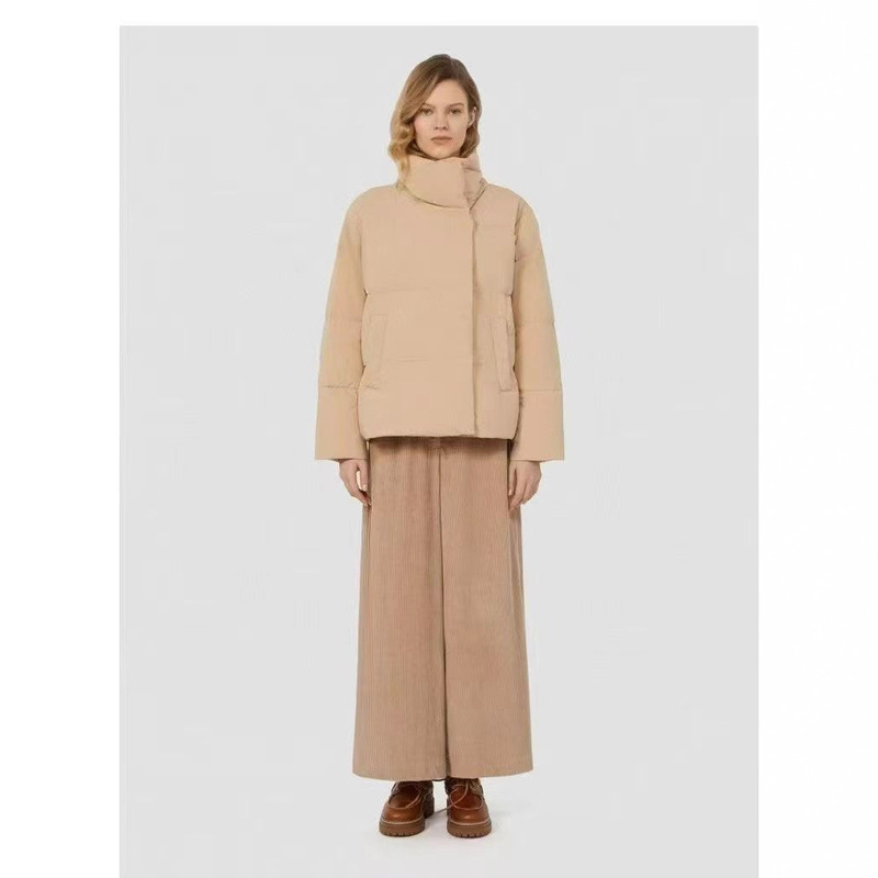 [Autumn and Winter Luxury] Max25 New Autumn and Winter Women's Stand-Up Collar Quilted down Jacket