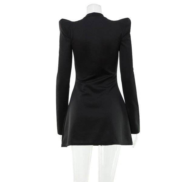 demi-season fashionable trend sexy solid color shoulder pads