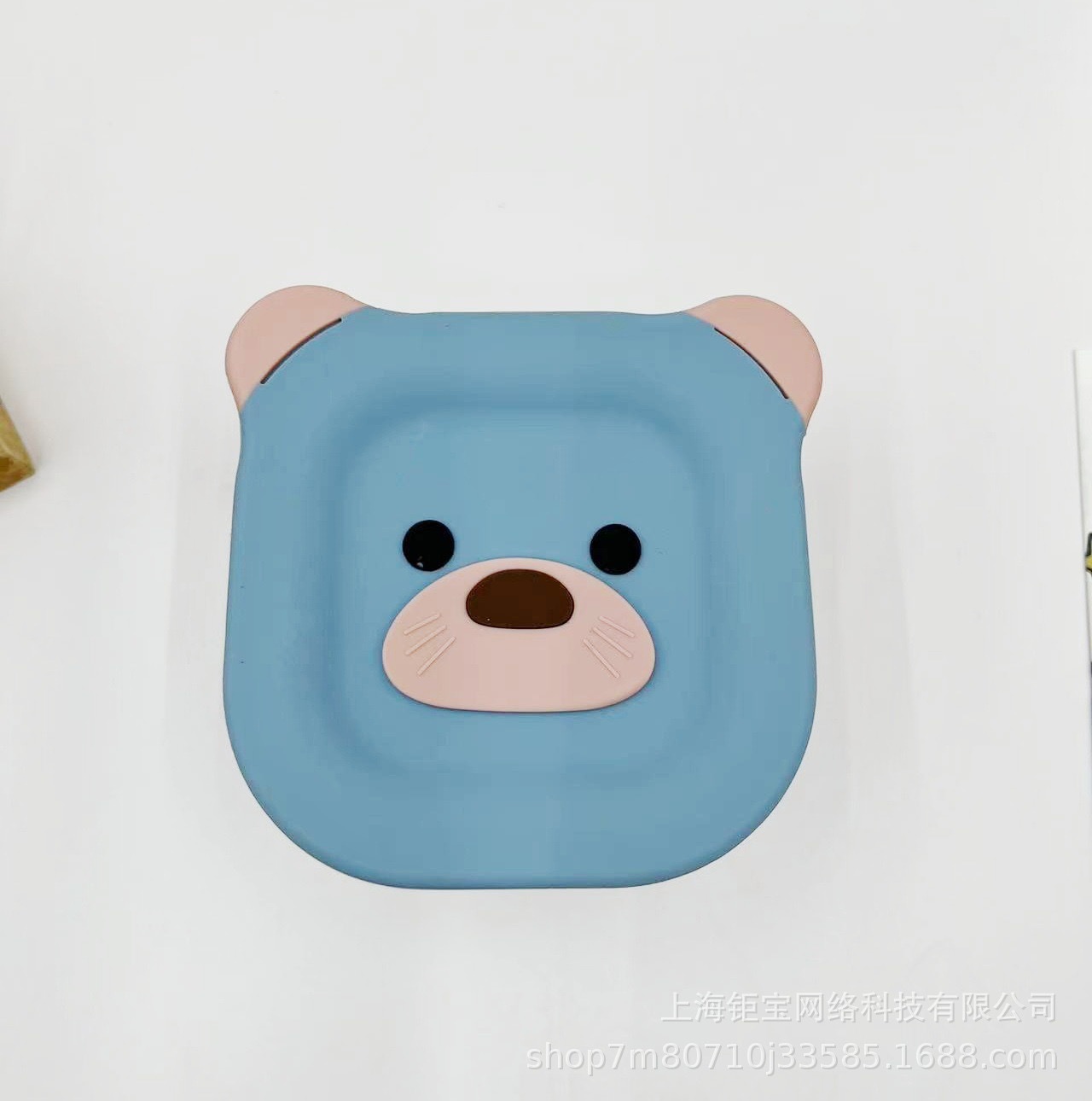 Cubierta de silicona de oso 240ml de alta borosilicona, caja de preservación de alimentos suplementarios, cubierta para bebés, caja de almuerzo, sellado fresco