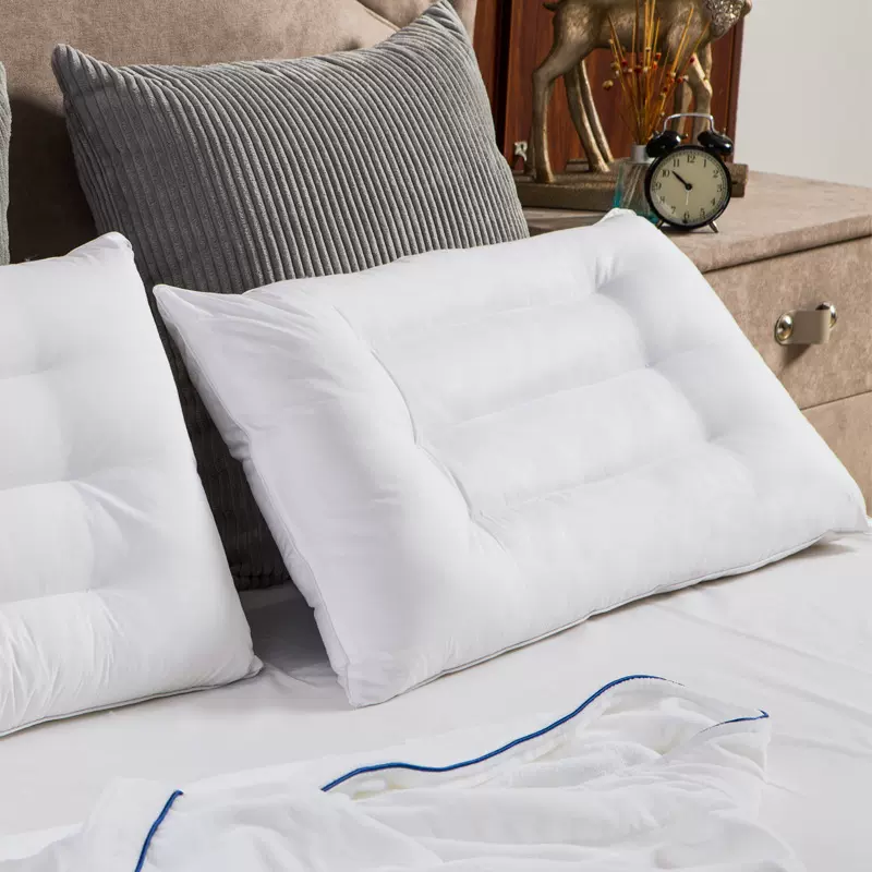 工厂新款全棉立体舒适柔软不易变形护颈椎慢回弹枕适用五星级酒店