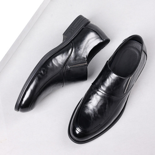 New men's first-layer cowhide business leather shoes live supply genuine leather casual men's shoes pointed-toe single shoes on behalf of