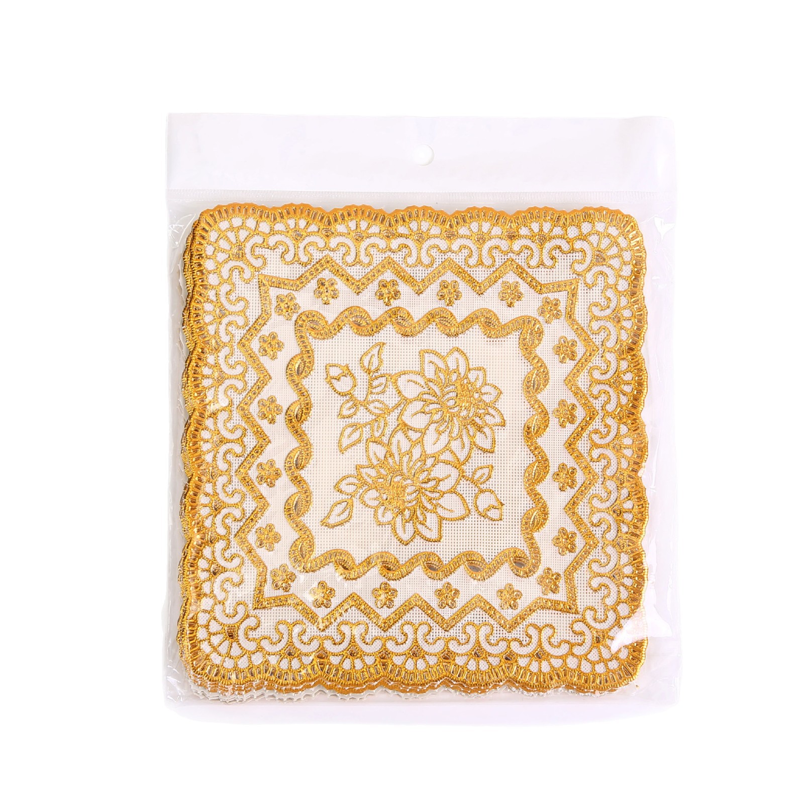 Posavasos de PVC transfronterizos, almohadilla de aislamiento redondo de bronceado europeo, almohadilla de mesa cuadrada, almohadilla desechable para el hogar, almohadilla para cilindro de cenizas