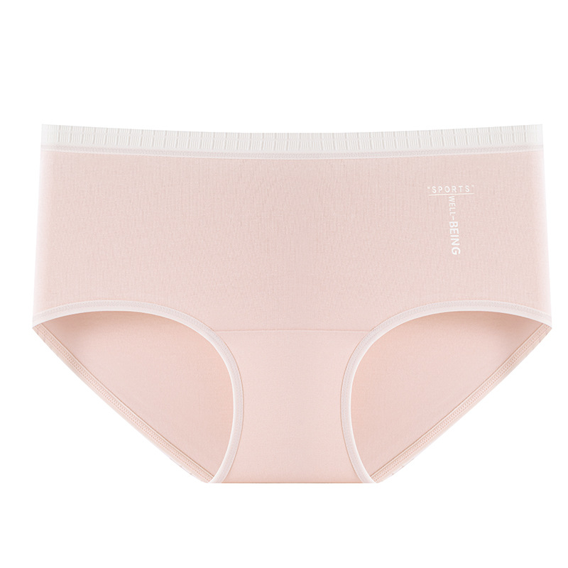 60 bragas de la serie de colores de contraste de algodón puro 9A antibacteriano 100% puro algodón entrepierna alta elástica transpirable calzoncillos de cintura media para niñas