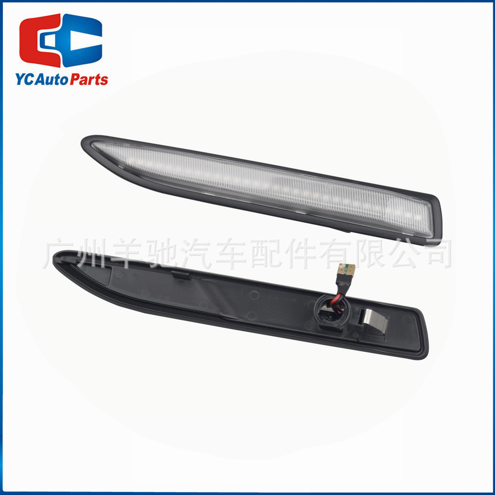 Para Ford Mondeo Mondeo MK4 Modificado LED Leaf Panel Light Flujo de agua Ala lateral Luz de dirección