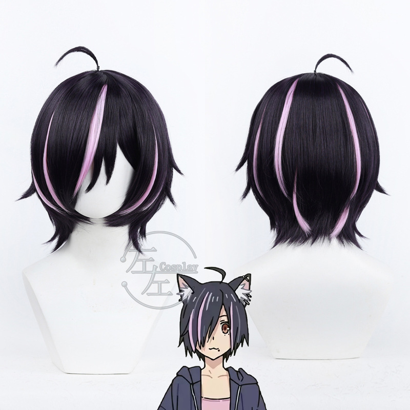 Zuozuo, Nigumaowmiao, angelic personality cosplay wig, Hamemomo, soft and cute internet-addicted cat, scalp top Zuozuo, Nigumaowmiao, angelic personality cosplay wig, Hamemomo, soft and cute internet-addicted cat, scalp top