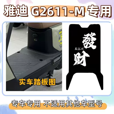 Yadi G26II-M special floor mats, Electric vehicle foot mat - get-richwith-free-magic-tape-pure-black-exclusively-for-yadi-g26ii-m