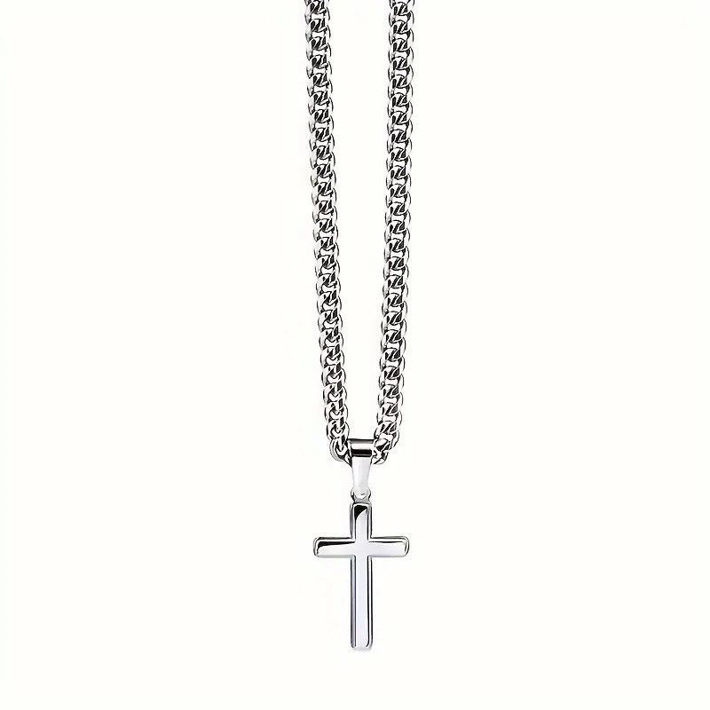 Herren Kreuz-halskette Mit Anhänger In Geschenkbox_voghion.com