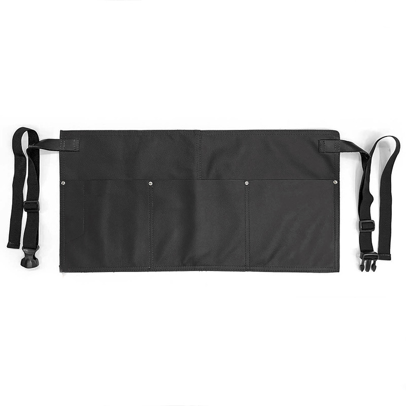 Delantal de piel de PU de Amazon transfronterizo, impermeable y a prueba de aceite, corte de pelo, ropa de trabajo, delantal de cocina para el hogar, personalizado al por mayor