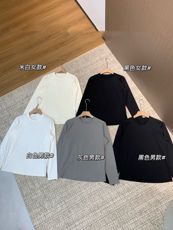 083004 秋季新款男女情侣款日常休闲百搭舒适基础打底衫长袖t恤|undefined