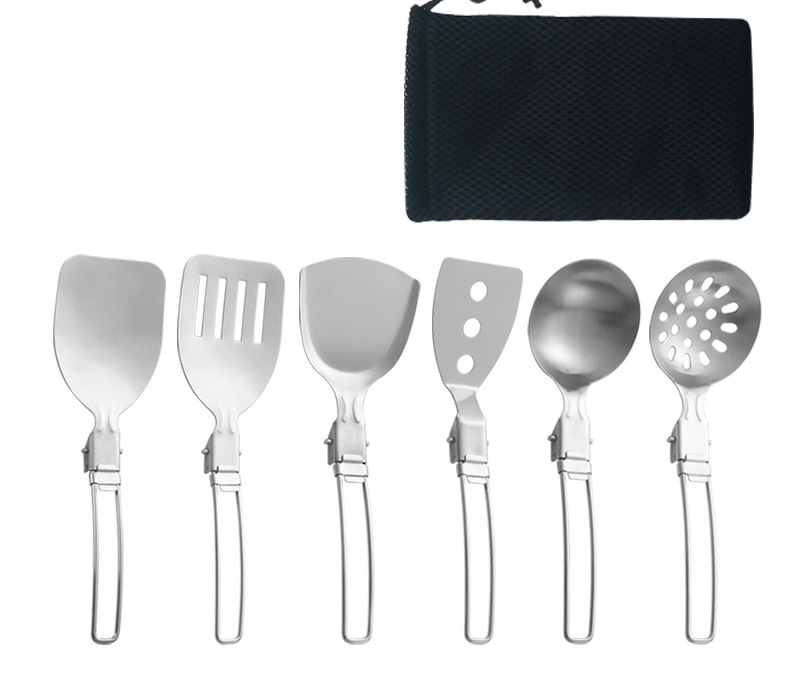 304 uno plegable utensilios de cocina seis conjuntos