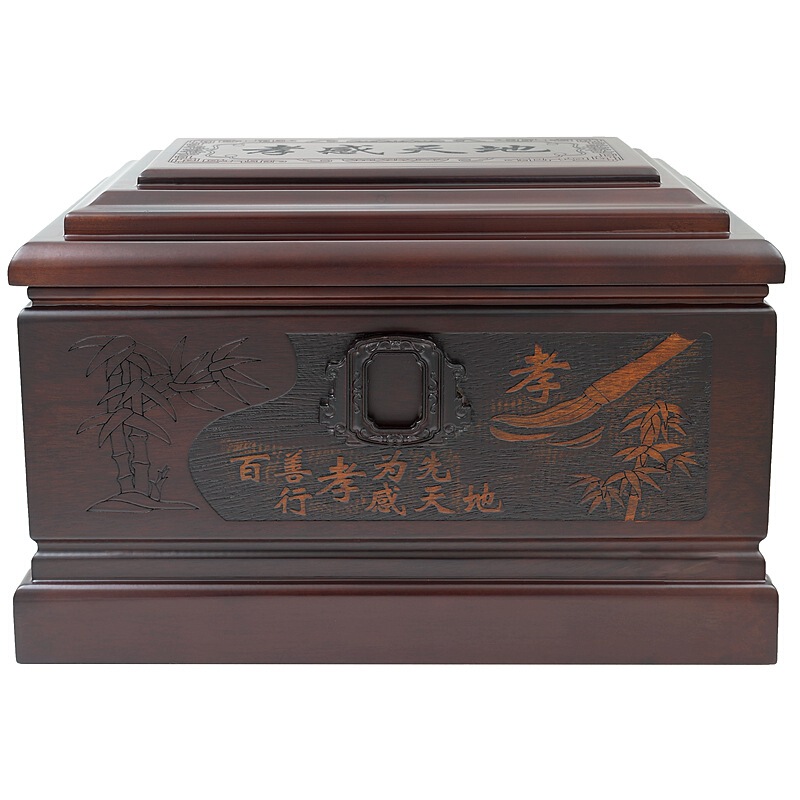 Pure Solid Wood Urn for Ashes, Xianggan Tiandi Black Ebony Rosewood Coffin, Simple Unisex Coffin Box, Burial Supplies Pure Solid Wood Urn for Ashes, Xianggan Tiandi Black Ebony Rosewood Coffin, Simple Unisex Coffin Box, Burial Supplies