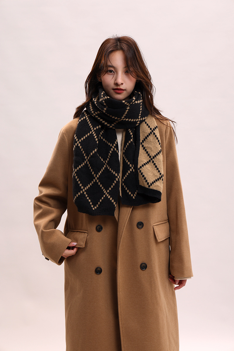 Paar-Stil für Frauen im Winter, verdickte koreanische Version, warm und luxuriös, Geburtstagsgeschenkschal für Männer_voghion.com