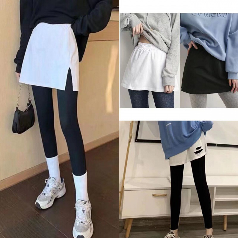 Sweater bottoming artifact skirt women's stacked small fart curtain inner wear fake hem butt covering curtain all-match fashionable outer wear