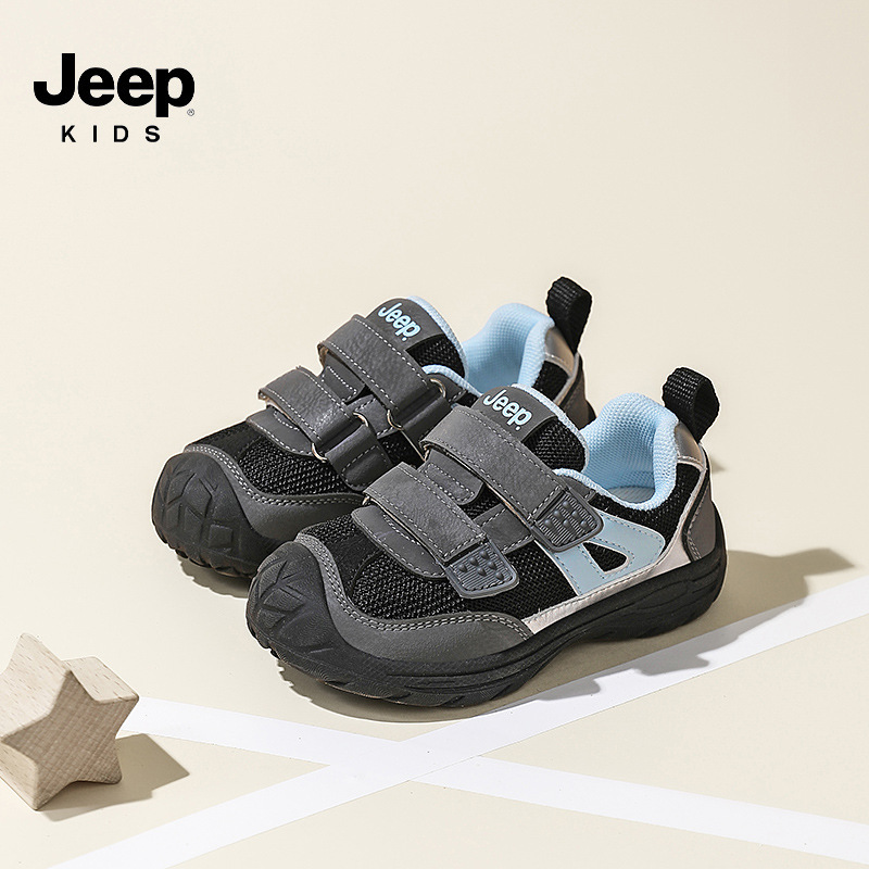 Jeep童鞋2025春秋新款透气网面男童运动鞋舒适轻便小童宝宝跑步鞋|undefined
