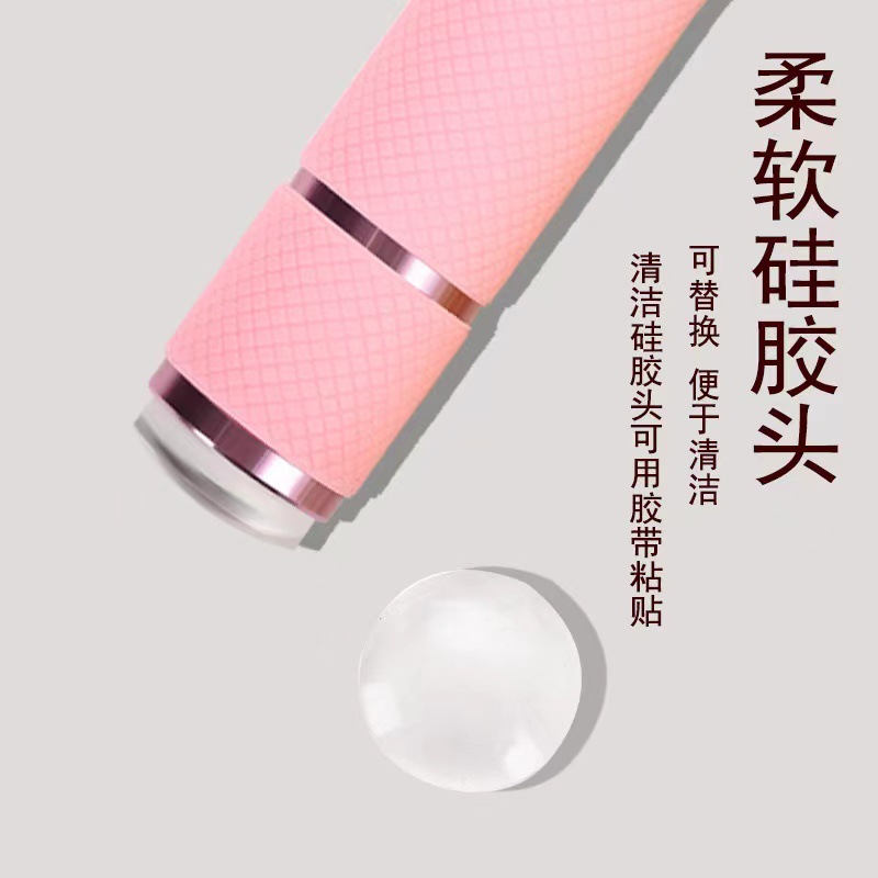 Transfronteriza de silicona presionando antorcha eléctrica lámpara de uñas arte en relieve pegatina lentejuelas diamante pegajoso mini lámpara de mano herramienta auxiliar lámpara de fototerapia