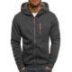 Men's Autumn and Winter Sweater Sports Fitness Leisure Jacquard Sweater Cardigan Hooded Jacket Hooded Sweater