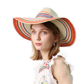 批发春夏新款女士英伦牛仔帽男士爵士帽机织帽巴拿马帽子