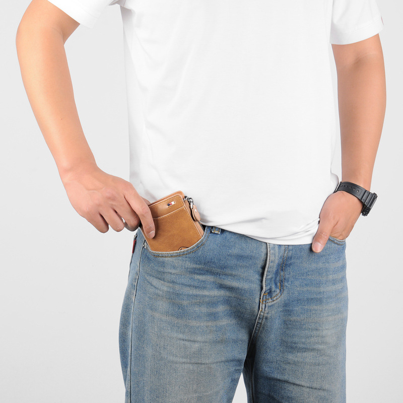 Saqi canguro SAQIDAISHU nuevo pu bolso corto bolso de moda retro bolso de mano viaje bolsa de cremallera casual