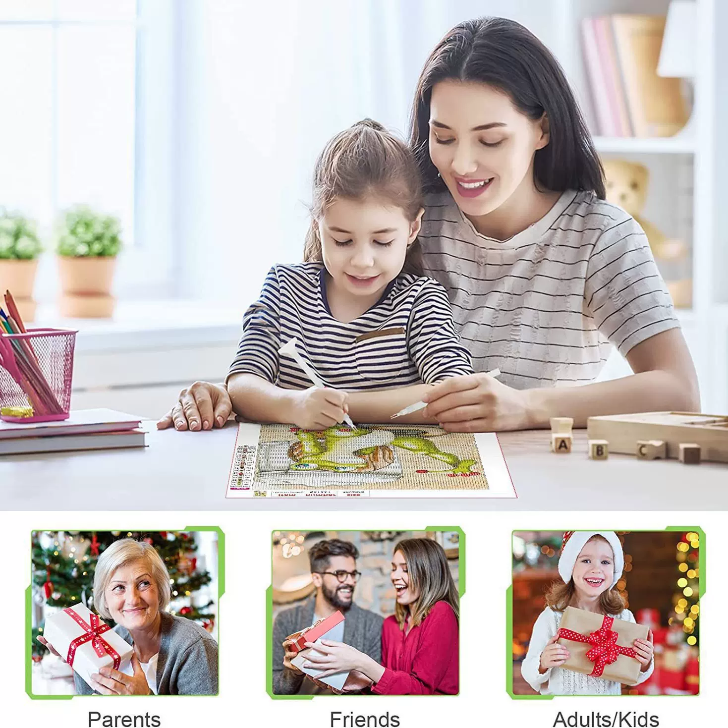 日本市场树脂方钻水晶仙尘AB彩神秘全满钻石画工厂跨境一件代发