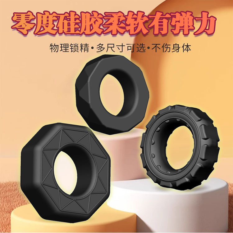 Liquid Silicone Locking Ring with Wheel-Type Precision Adjustment for Delay — detail image 2