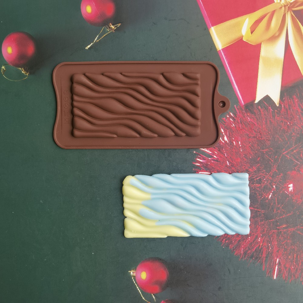 波浪巧克力196肥皂模巧克力饼干模蛋糕模具雪糕糖果硅胶模具
