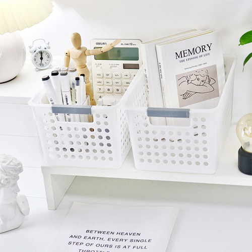 Japanese-style sundries storage basket storage box household snacks toy plastic storage basket dormitory kitchen desktop storage box