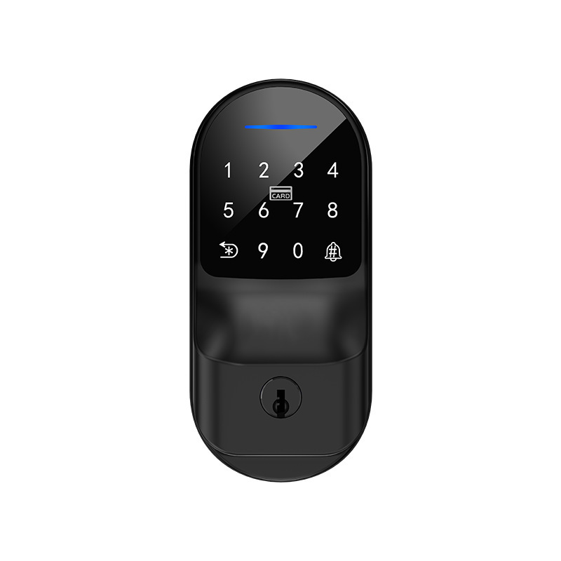 Cerradura inteligente TTLOCK de aleación de aluminio con huella dactilar y WiFi, superventas transfronteriza, para puertas de madera, con diseño antigraffiti, para apartamentos, del fabricante.