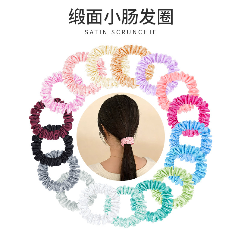 국경을 넘는 새로운 인기 네트워크 상품, 모발에 손상 없는 작은 헤어밴드, 소녀들을 위한 귀여운 머리끈, 인스타 감성, 선물용, 공장 직판