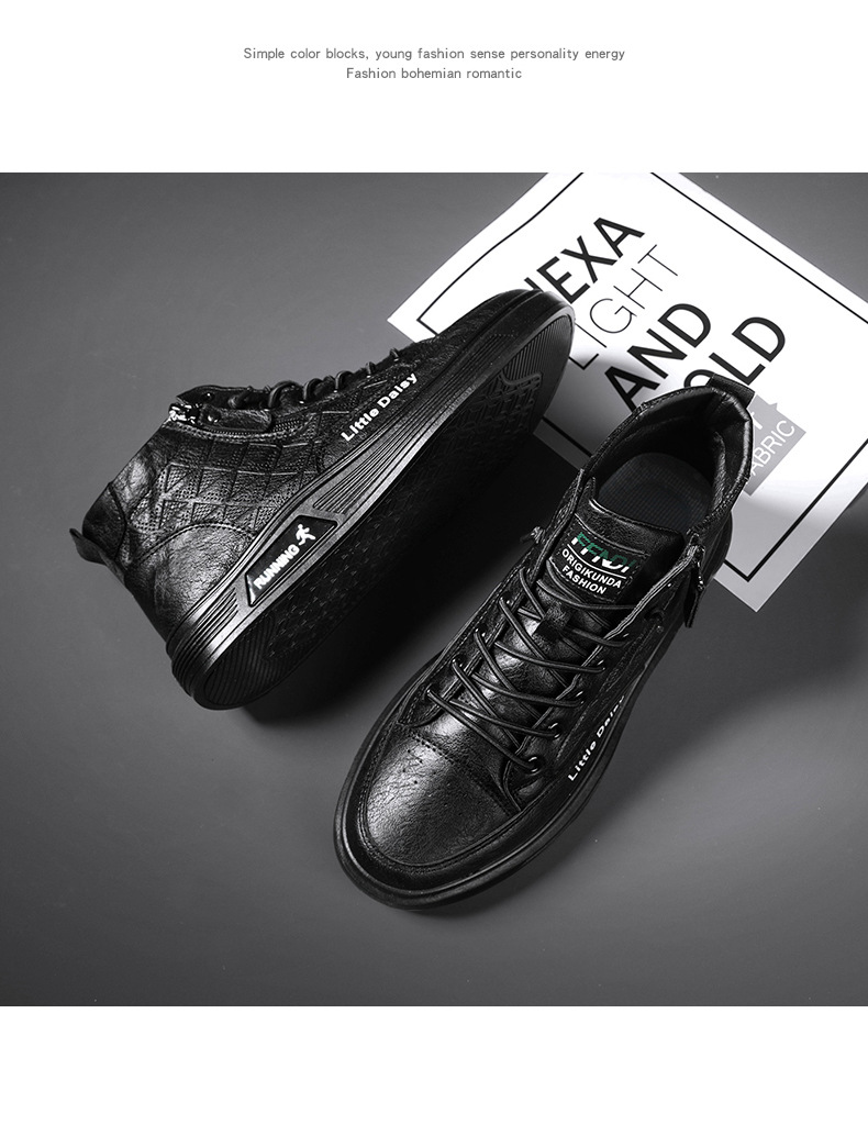 Homme Derby formel en cuir synthétique daim imperméable bureau chaussures d'affaires_voghion.com