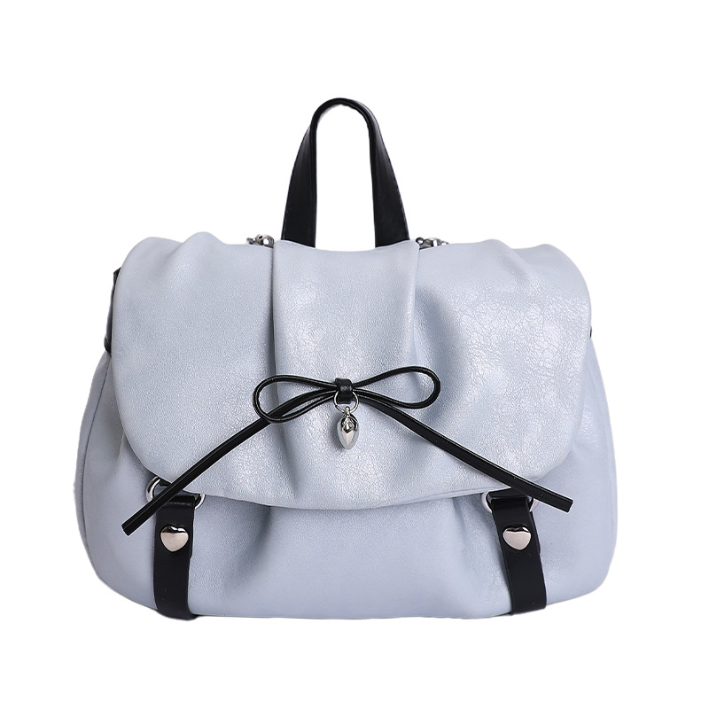Pink Cloud Bag Sweet Cool Cute Girl Student Casual Shoulder Underarm Bag Fashion Bow Ruffle Crossbody Bag - Thumbnail 7