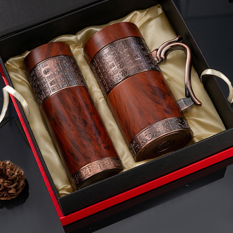 Yixing taza de aislamiento de arena púrpura, taza de té de burbujas para mujeres y hombres, regalo de cumpleaños para padres y maestros.