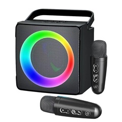 屋外sd508手持ち無線k歌機bluetooth音響ダブルマイク無線マイク生放送音響
