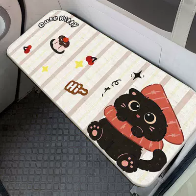 seat cushion, cute, dirt-resistant, decorative seat – Electric car cushion - cake-black-cat-ice-silk-mat-4040cmice-silk