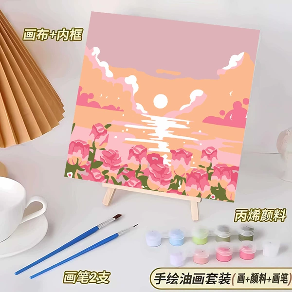 Intense color oil painting 092 (free brush + paint)