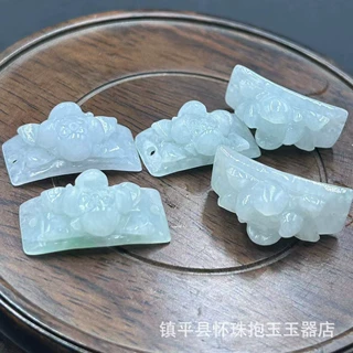 天然缅甸翡翠ａ货玫瑰花手链手排玉石手串手牌弯条手链配件饰品