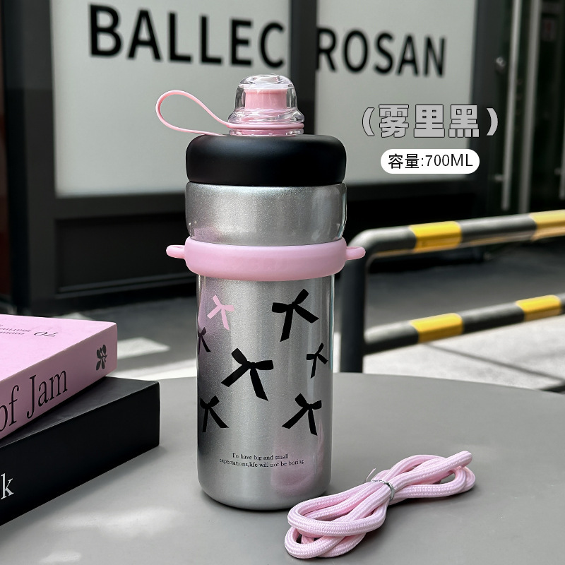304不锈钢保温冰霸杯大容量可爱家用防摔吸管水杯女高颜值保冷壶|undefined
