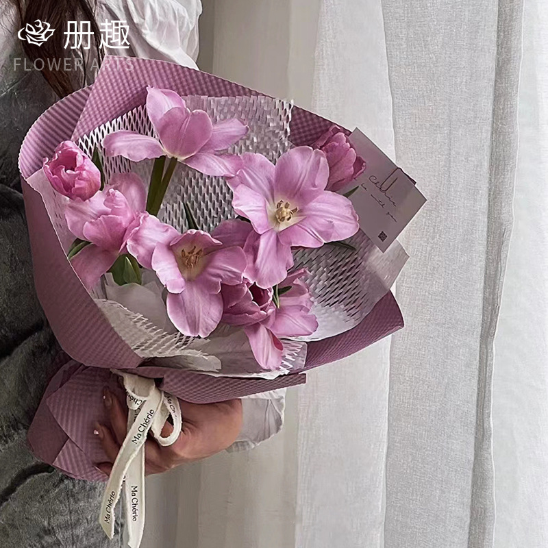 Color sólido protección del medio ambiente panal de papel de malla floral papel de arte ramo de flores papel de embalaje regalo de la joyería material de embalaje