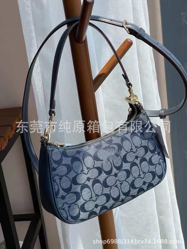 C家高品质纯原女包Teri腋下包新款奶茶色手提麻将包月牙包单肩斜|undefined